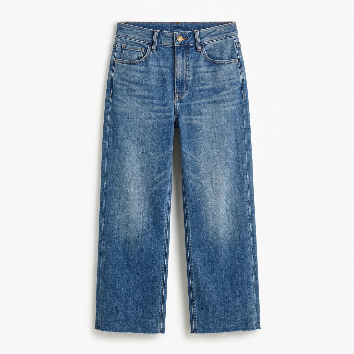 Cropped Wide Leg Jeans