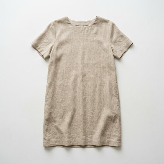 Linen Blend Shift Dress